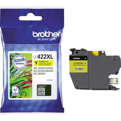 Brother LC422XLY Original Brother Tintenpatrone gelb High-Capacity (LC-422XLY)