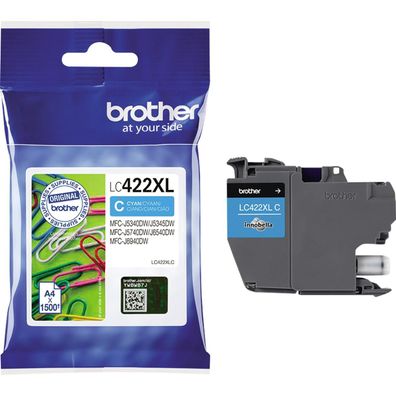 Brother LC422XLC Original Brother Tintenpatrone cyan High-Capacity (LC-422XLC)