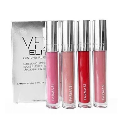 Farmasi Elite Mate - Set aus 4 flüssigen, matten Lippenstiften