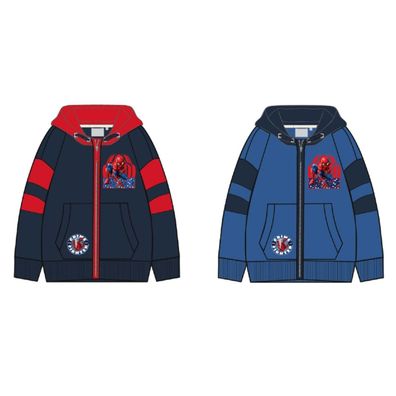 Spiderman Kapuzenjacke für Jungen – Hoodie mit Reißverschluss, 100 % Polyester
