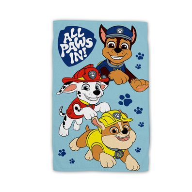 Paw Patrol Handtuch 100% Baumwolle, 30x50 cm, schnelltrocknend & bedruckt