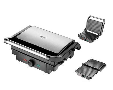 Michelino Kontaktgrill – 25,5x18 cm, 1600 Watt für vielseitiges Grillen