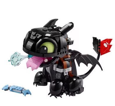 Drachenzähmen leicht gemacht Bausteine Set Drache Zahnlos Nacht Fury Modell NEU