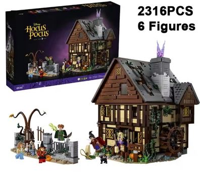 Hocus Pocus Sanderson Cottage 2316 Teile Bausteine Set mit 6 Figuren NEU