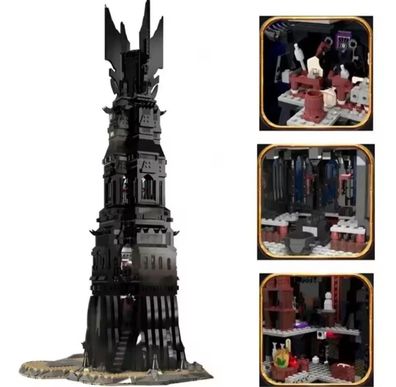 Herr der Ringe Orthanc Turm 4043 Teile MOC Bausteine Set mit Figuren NEU & OVP