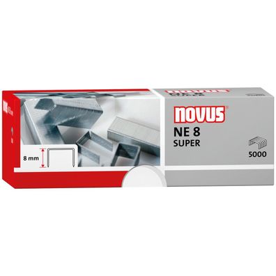 NOVUS Heftklammer NE 8 Super 042-0002 verzinkt 5.000 St./Pack