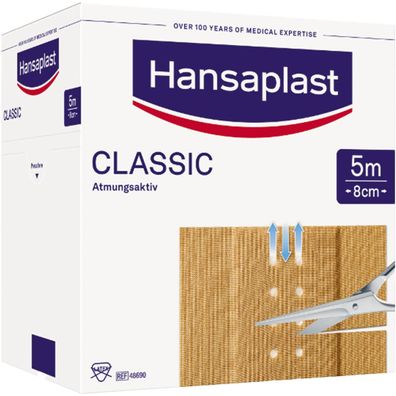 Hansaplast Pflaster Classic 7577582 8cmx5m