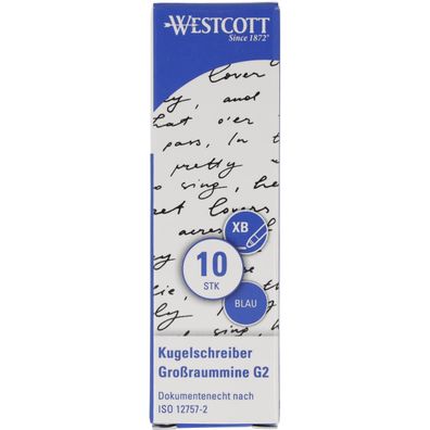 Westcott Kugelschreibermine G2 E-733490 00 Metall bl 10St