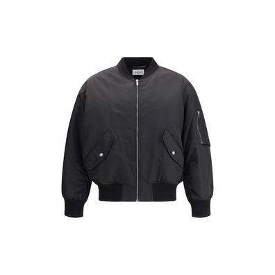 Saint Laurent Black Polyamide Bomber