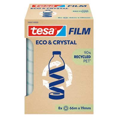 tesa Klebefilm eco&cristal 59047-00000-00 66x19mm 8St