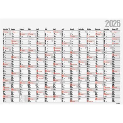 Plakatkalender 98x685cm 14Monate