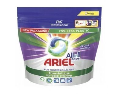 Ariel All in 1 Pods Farbschutz, 45 Waschladungen, Kapseln fuer Bunte Waesche