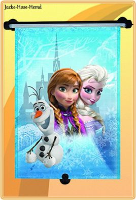 Auto Sonnenrollo Die Eiskönigin Frozen Sonnenschutz KFZ Rollo Olaf Anna Elsa NEU