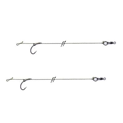Blow Out Rig fertige Vorfächer handgebunden Gr. 4 mit 25 lbs