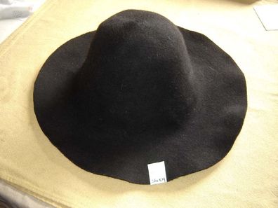 Hutstumpen Wolle sehr großer Capeline schwarz 280 gr Durchmesser 43cm Stu 839