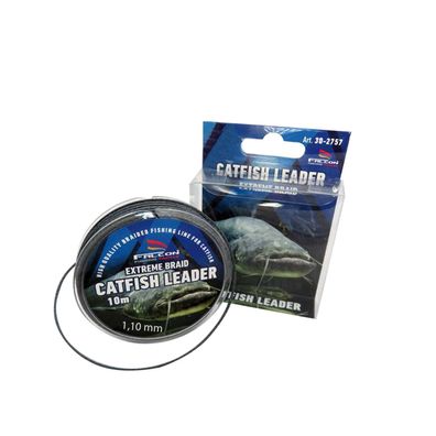 Waller Vorfach 8-fach geflochten Wels Vorfachschnur 10 m 1,10 mm