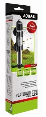 Aquael Platinium Heizer 25W Heizstab bis 25 Liter Aquarium für Tag+Nachtbetrieb