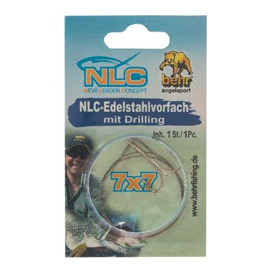 Stahlvorfach Hecht 7x7 mit Drilling 5 kg