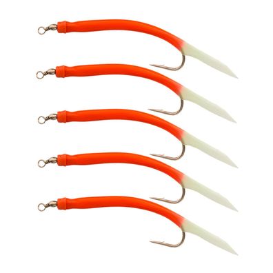 Gummimakks Beifänger Dorsch fluo rot 10/0