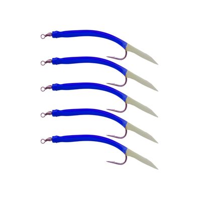 Gummimakks Beifänger Dorsch fluo blau 8/0