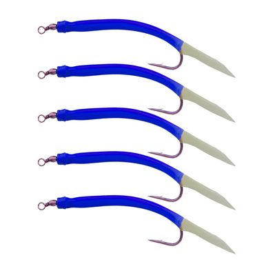 Gummimakks Beifänger Dorsch fluo blau 12/0