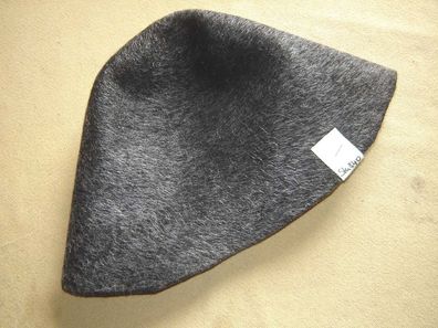 Hutstumpen Wolle Filz Modist Zubehör Stumpen schwarz mit glitzer Stu 840