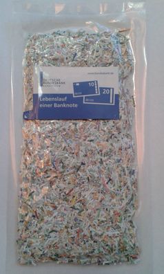 geschredderte Banknoten Euro geschredderte Euro Banknoten Bundesbank