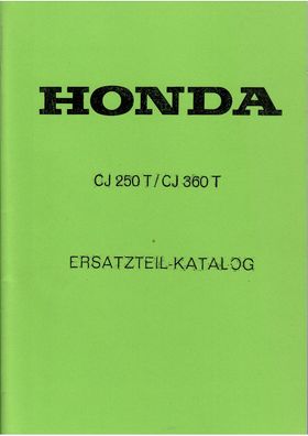 Ersatzteil Katalog Honda CJ 250 T / CJ 360 T, Motorrad
