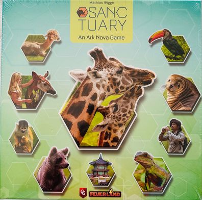 Sanctuary Feuerland Spiele Strategiespiel Brettspiel Legespiel Kennerspiel EN