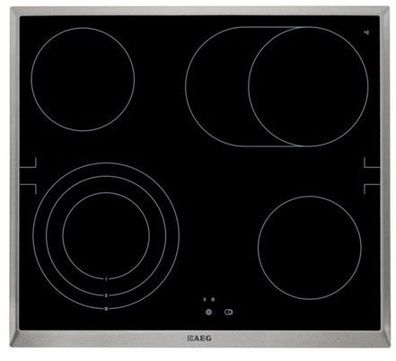 AEG HE604070XB Kochfeld (Schwarz, Edelstahl, 560 mm)