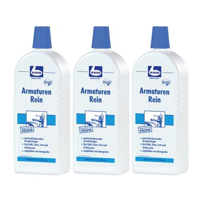 Dr. Becher Armaturen Rein 3x 0,5 Liter - ideal fürs Bad