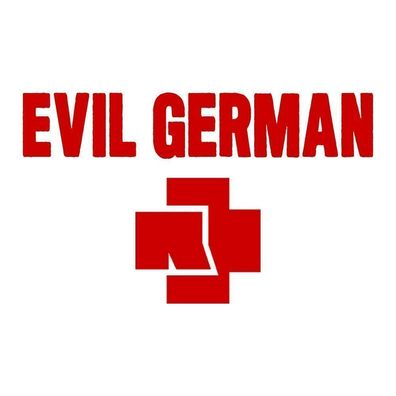 Auto Aufkleber "Evil German" Rammstein Till Lindemann Sticker #0036
