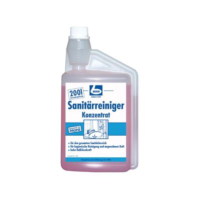 Dr. Becher Sanitärreiniger Konzentrat 1 l Dosierflasche WC Bad Kalk Entferner