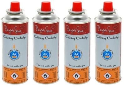 4 x Gaskartusche Mischgas Gas Gaspatrone Campingkocher Gaskocher Kocher Kartusche