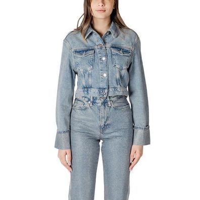 Only Light Blue Organic Cotton Jackets & Coat