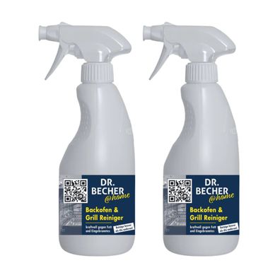Dr. Becher @home Backofen & Grill Reiniger 2x 500 ml Eingebranntes Fettlöser