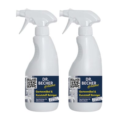 Dr. Becher @home Gartenmöbel & Kunststoff Reiniger - 2x 500 ml