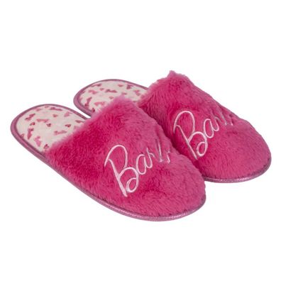 Barbie Damen Pantoffeln offen, gemütliche Hauslatschen, Indoor Hausschuhe