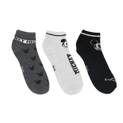Disney Mickey Mouse Herren Socken 3er-Pack – Sneaker-Socken Baumwollmischung