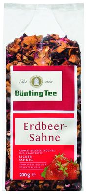 Bünting Tee Erdbeer-Sahne Früchtetee 200g lose