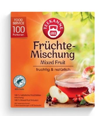 Teekanne Früchtemischung 100 Doppelkammerbeutel a 2,0 g