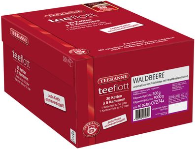 Teekanne teeflott Waldbeere 30 Filterketten à 5 Kammern