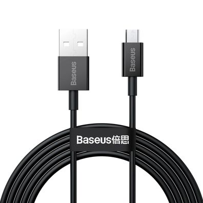 Baseus Superior USB-A / Micro-USB 2A-Kabel 2 m – Schwarz