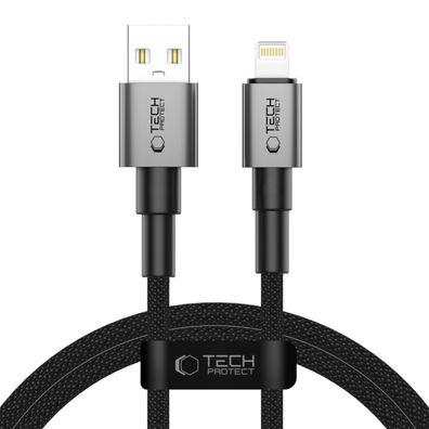 Tech-Protect UltraBoost DNA USB-A / Kompatibel mit iPhone (Kabel) 15W 2,4A 100 cm