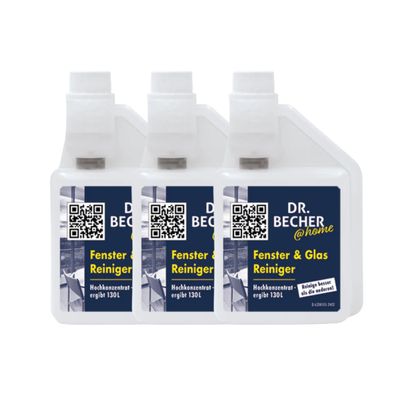 Dr. Becher @home Fenster & Glas Reiniger 3x 500 ml streifenfreier Glasreiniger