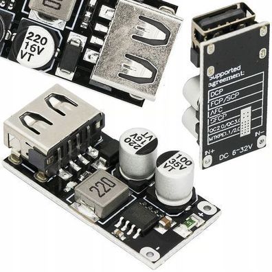 Rosfix USB Spannungswandler 1-Kanal – Step-Down 5V | USB 2.0/3.0 Ladegerät