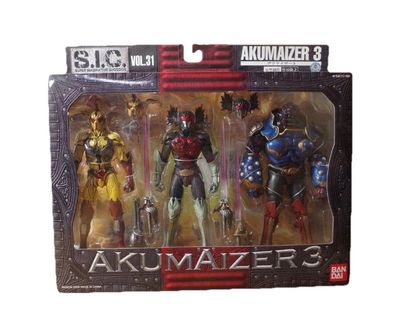 S.I.C. Akumaizer 3 Bandai Actionfiguren Set Tokusatsu Sammler Figuren NEU & OVP