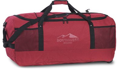 Southwest Bound Rollenreisetasche Rot – Leicht & Großvolumen mit 3 Rollen