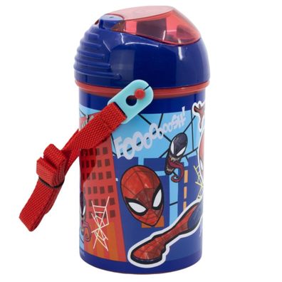 Spiderman Kinderflasche 450?ml Wasserflasche für Schule & Freizeit