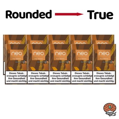 neo True Tobacco für GLO - 10 x Tabak Sticks à 20 Stück (ehem. Rounded Tobacco)